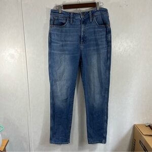 Madewell Curvy Stovepipe Blue Straight Leg Jeans - 32T